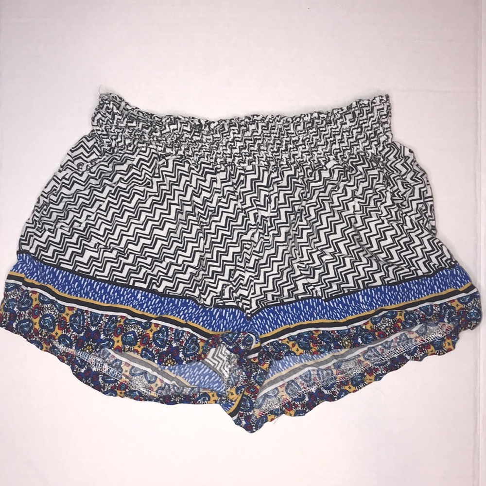 Meraki elastic waist multi pattern shorts
